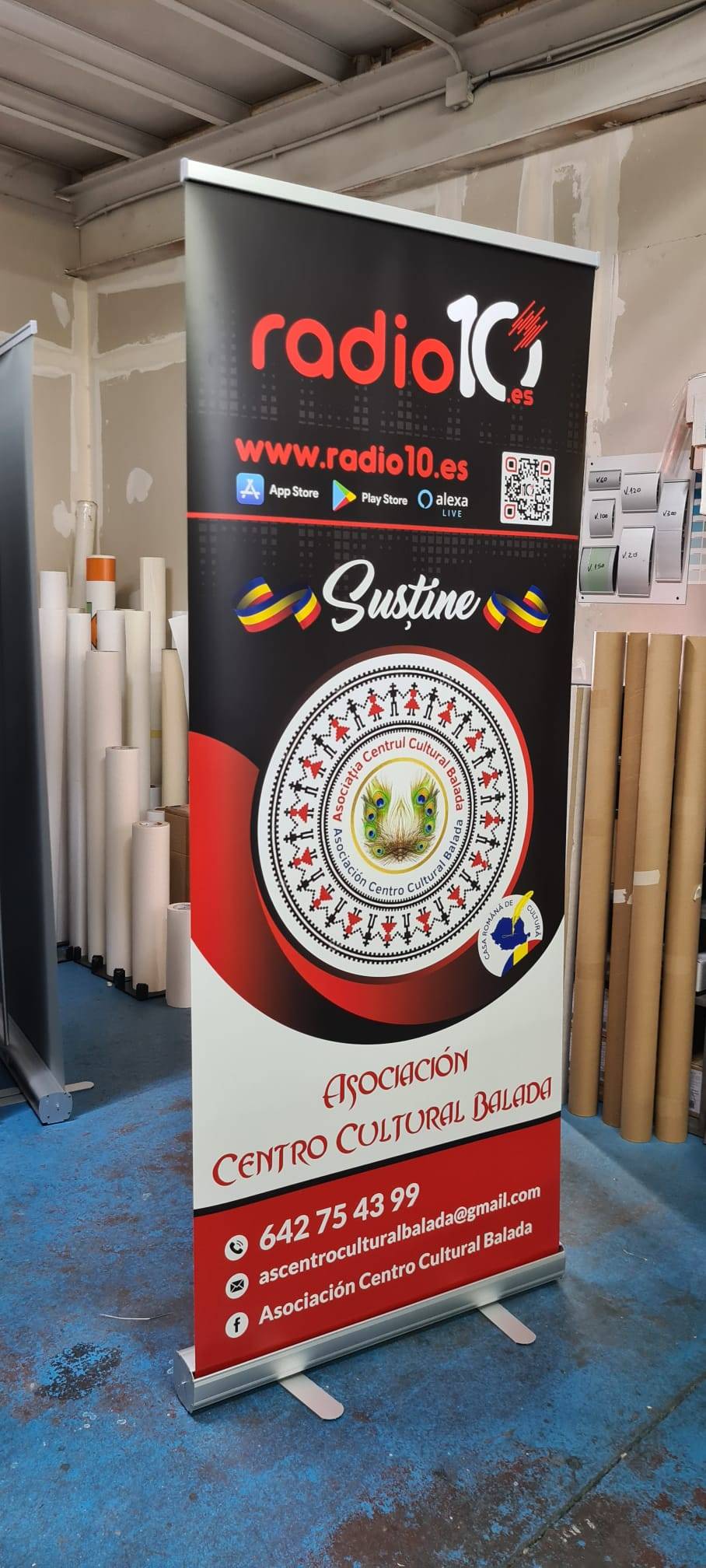 Roll up con impresión de alta calidad para tienda, Rotusil Comunidad de Madrid