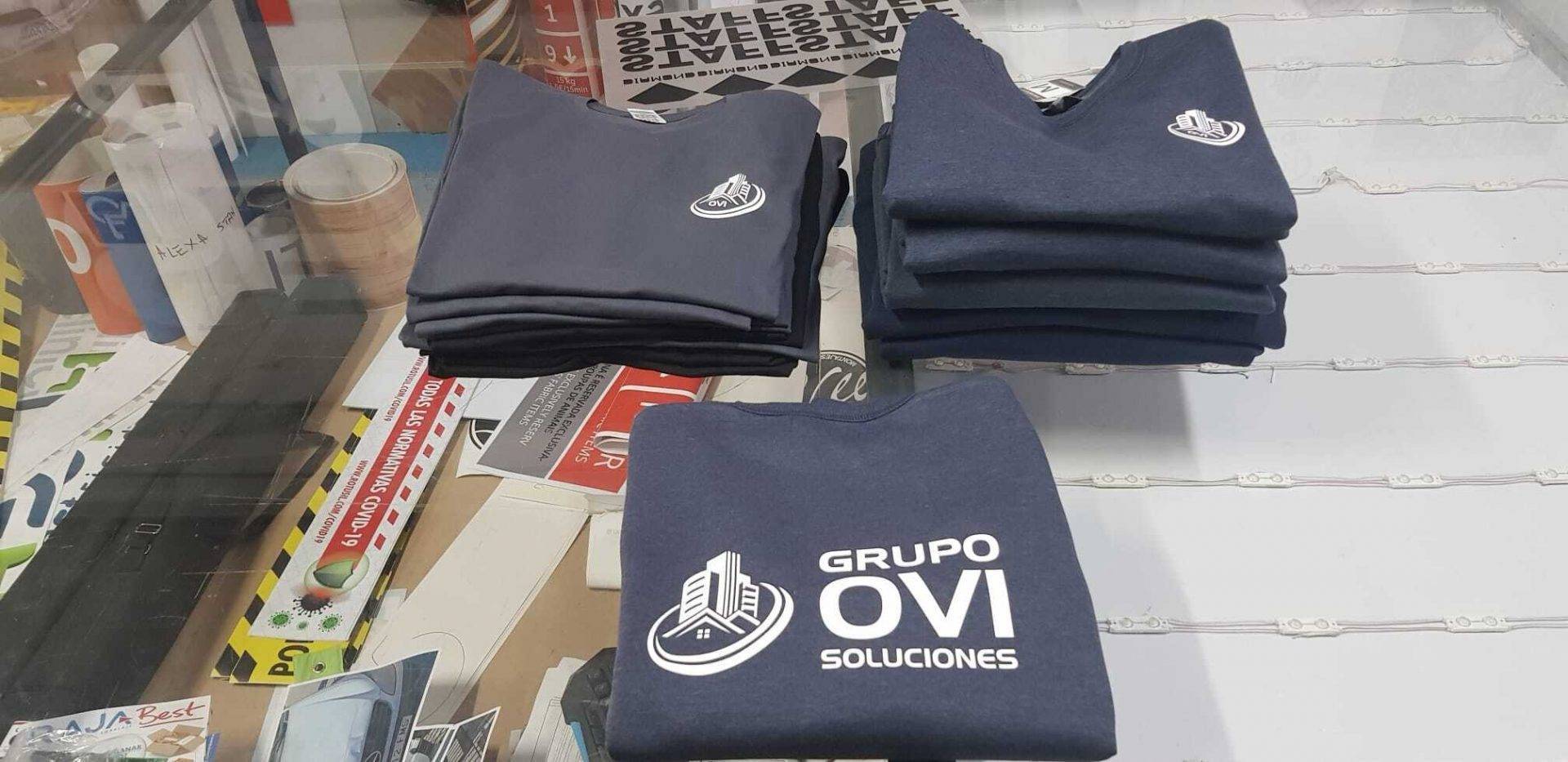 Ropa de empresa personalizada con estampación textil, Rotusil Comunidad de Madrid